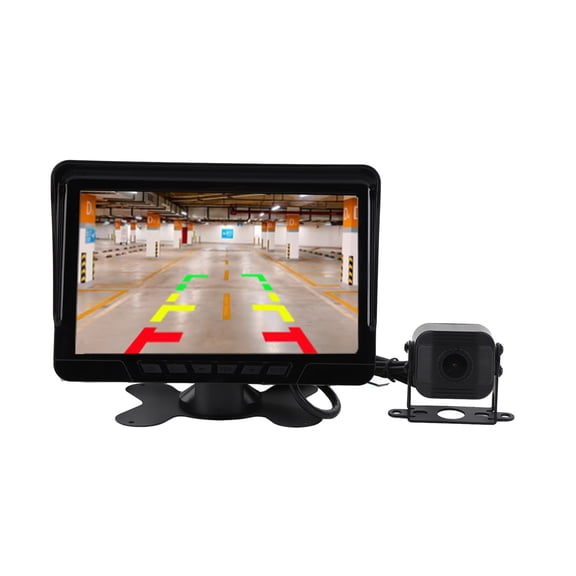 YAHHU Truck Backup Camera System 7 Inch (17.78 cm) Display 15m Cord Rear View Reverse Cam For RV