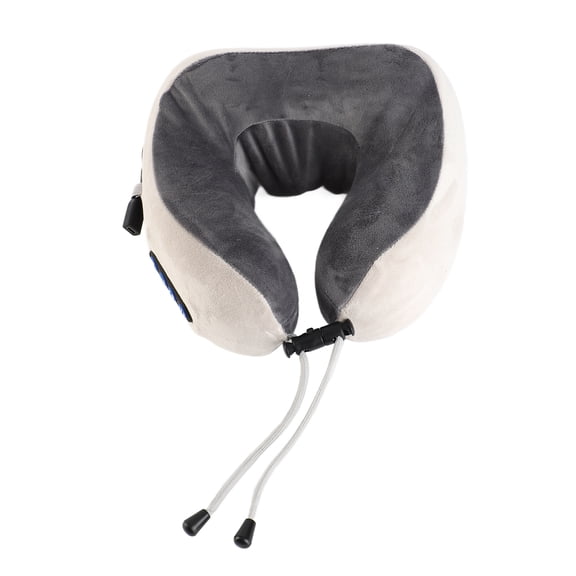 YAHHU U Shaped Massage Pillow Electric Neck Massager with 3 Adjustable Levels and Heating Function Comfortable Vibration Kneading Therapy Memory Foam Shiatsu Pillow for Pain Relief and Relax