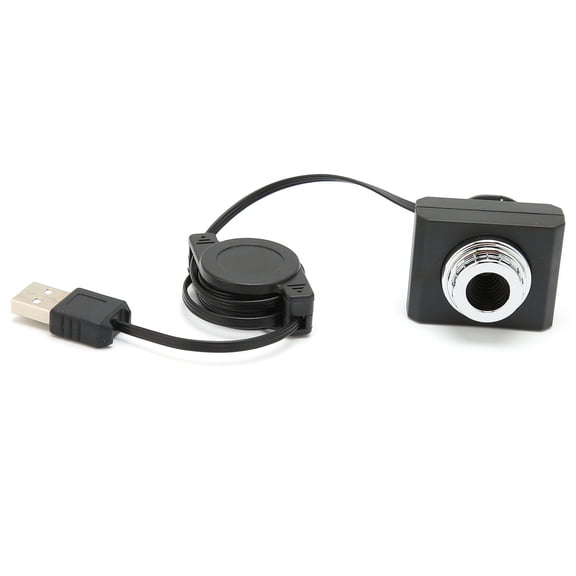 YAHHU USB 2.0 480P High Resolution Automatic White Balance Computer Camera for Web Conference Video Chat Desktop Laptop PC Black 5.12 inches / 13 cm