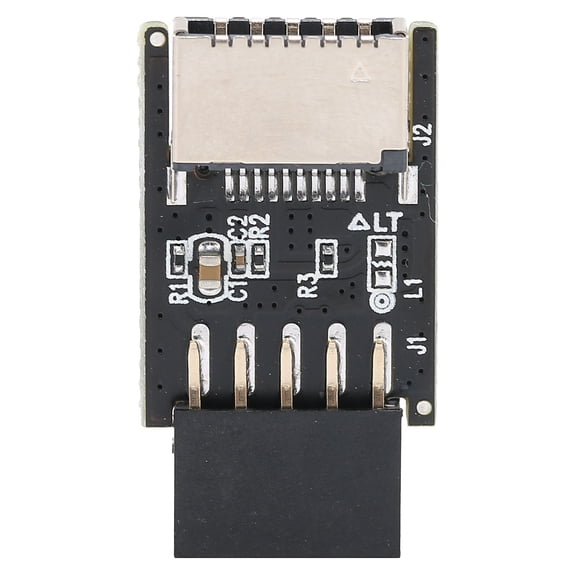 YAHHU USB 2.0 to Type E Adapter, 9-Pin Motherboard Header to Type-C Front Panel 20-Pin Expansion Card, Durable Metal and Plastic Connector