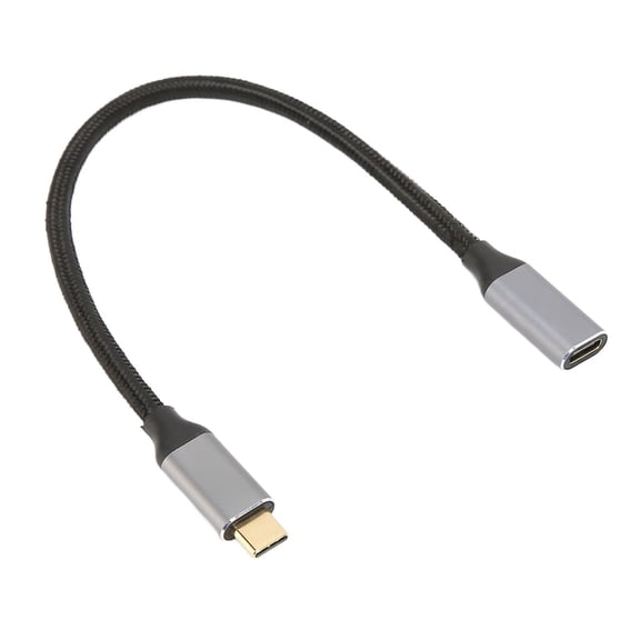 YAHHU USB C Extension Cable 10Gbps Data Sync 100W 4K 60Hz Video Output E Marker Chip 9.84 inches / 0.25m [cite: 12]