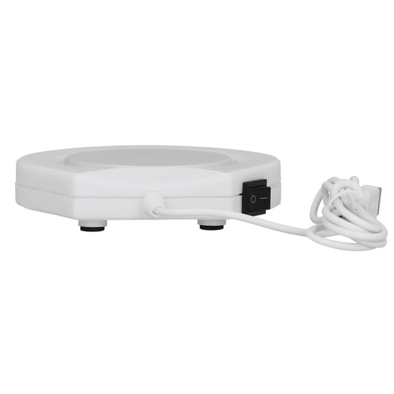 YAHHU USB Plug In Heater Pad Vacuum Cup Mat Warmer Coaster for Office Milk Coffee (4.5 inches / 11.5 cm, White)