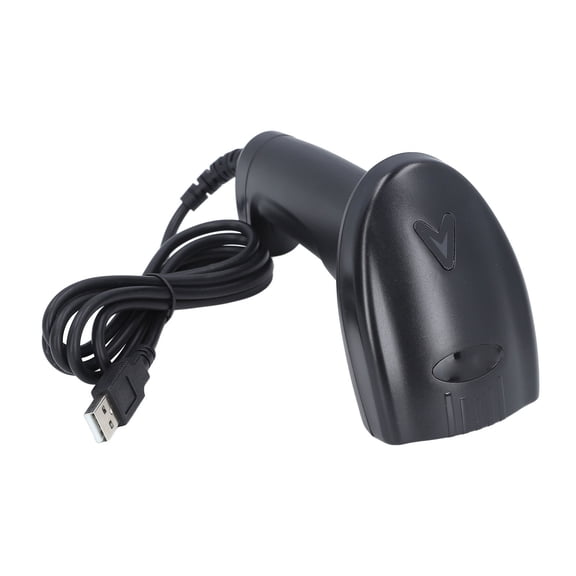 YAHHU USB Wired Barcode Scanner 1D Handheld Scanning Gun High Speed Reader for Store Supermarket Warehouse Inventory Management (Length: 7.08 inches / 18 cm, Weight: 8.04 oz / 228 g) - Reliable
