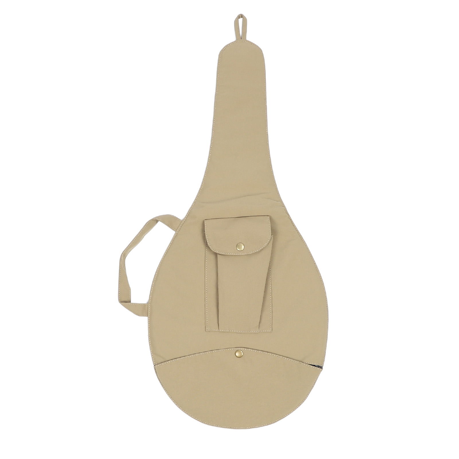 YAHHU Unisex Single Tennis Racket Cover Canvas Racquet Bag with Adjustable Shoulder Strap for Men and Women, Khaki (16.54 inches / 42 cm)