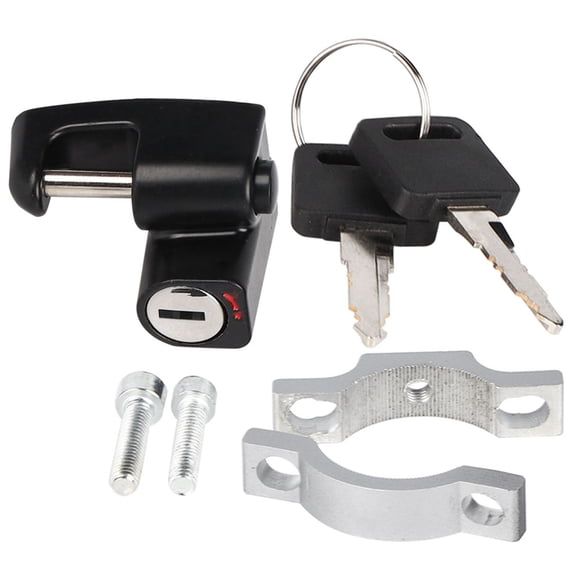 YAHHU Universal 0.9 inches / 22.86 mm Handlebar Helmet Lock Anti Theft Security Motorcycle Accessory Fit For Nissan Almera Qashqai Primera X-Trail