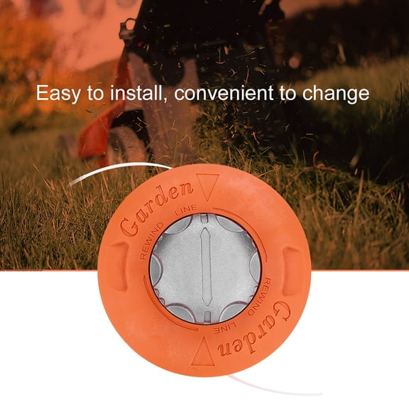 YAHHU Universal Aluminum Grass String Trimmer Head Replacement Heavy Duty Brush Cutter Accessory for Lawn Mowers 10x1.25 Left Hand Thread Fits Most Strimmers 5.12 inches / 13 cm