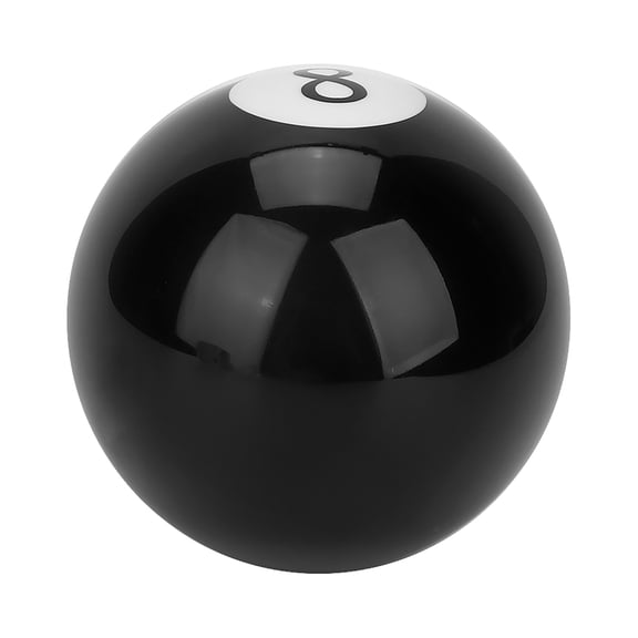 YAHHU Universal Black 8 Billiard Ball Round Car Gear Shift Knob Manual Lever Handle Shifter Adapter Kit Fitment (3.54 inches / 9.00 cm)