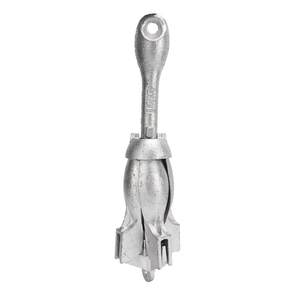 YAHHU Universal Boat Anchor Carbon Steel Folding Grapnel 3.31 lb / 1.5 kg with 65.6 ft / 20 m Nylon Rope for Marine Kayak Canoe Small Boats Docking Mooring