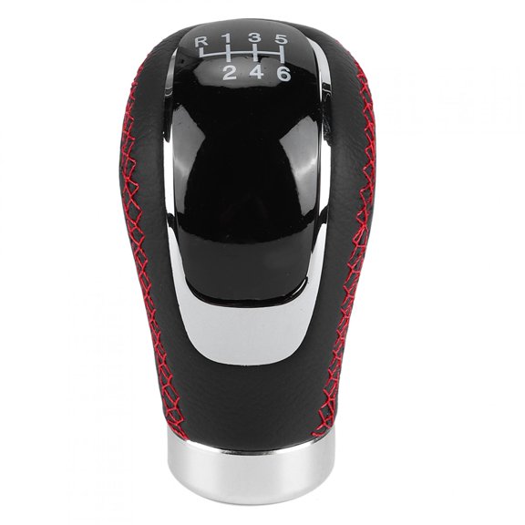 YAHHU Universal Car Gear Shift Knob Stick Head Shifter Lever Handball Leather Red 5.12 inches / 13 cm[cite: 1]