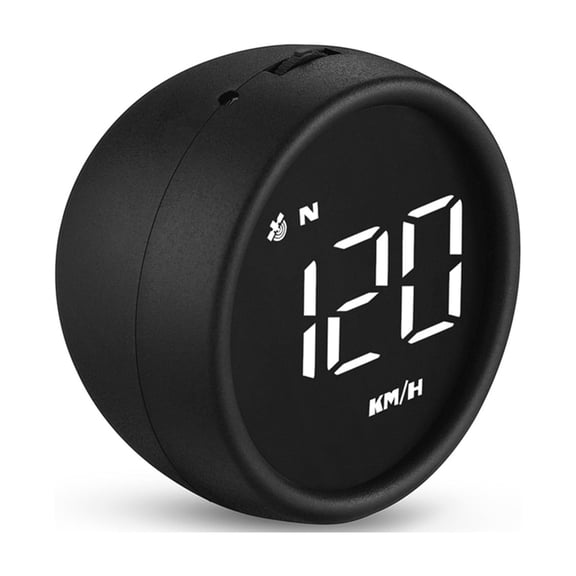 YAHHU Universal Car Head Up Display GPS Speedometer with Speed Overspeed Warning Mileage Measurement Fatigue Reminder for All Vehicles White