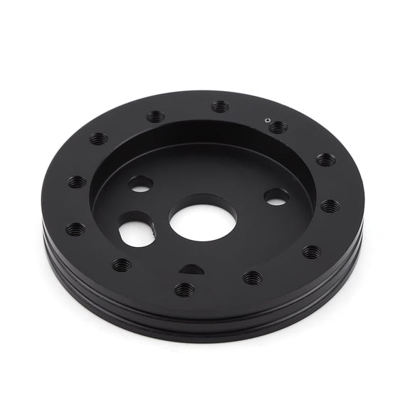 YAHHU Universal Car Spacer 0.5 inches / 12.7 mm Hub for 6 Hole Steering Wheel to 3 Hole Adapter Boss Popular Black
