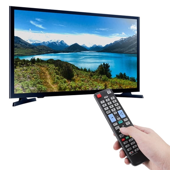 YAHHU Universal Remote Control Controller Replacement for Samsung HDTV LED TV LCD Plasma Smart Televisions Black ABS No Setup Required BN59-01014A 8m Distance