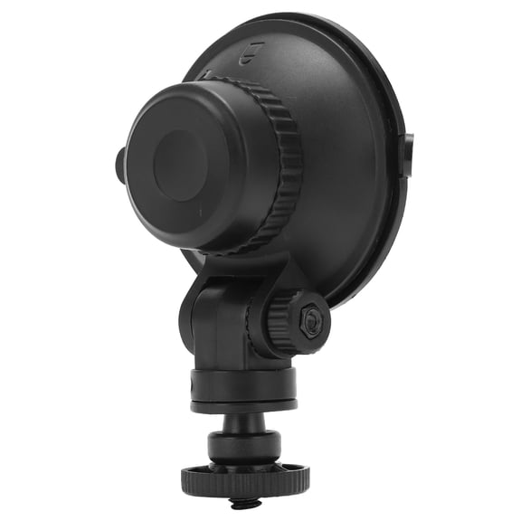 YAHHU Universal Suction Cup Mount for Action Camera 360 Degree Rotation Adjustable Car Windshield Holder Bracket with 1/4 inch / 6.35 mm Screw Interface, Compact Size Black