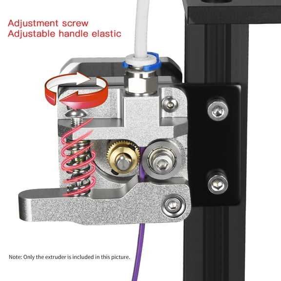 YAHHU Upgraded 3D Printer Parts Metal Extruder & 4PCS 60mm Hand Twist Leveling Nut with Heated Bed Springs for Ender 3 Pro CR-10 (3.94 inches / 10 cm)