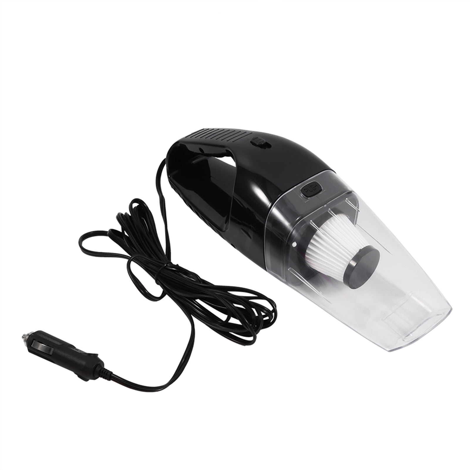 YAHHU Useful 12V 120W Portable Handheld Wet & Dry Auto Car Vacuum Cleaner with 16.4ft / 5m Long Cable, High Power 4000PA Suction for Professional Vehicle Interior Cleaning (Black)
