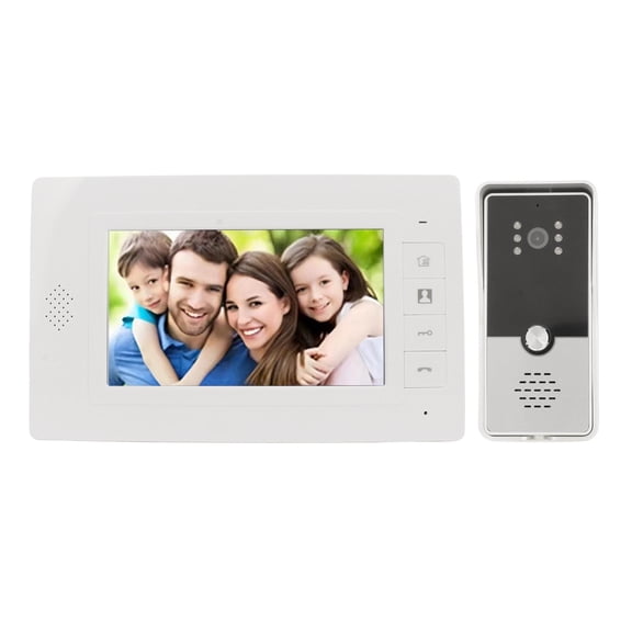 YAHHU Video Doorbell Camera with 7 Inch TFT Monitor Wired Night Vision 2 Way Talk Surveillance Video Doorbell for Home Security