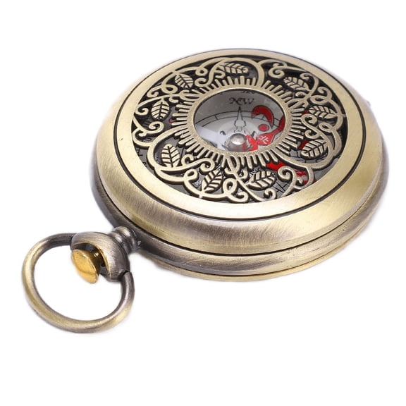 YAHHU Vintage Brass Compass Hiking Tool, Durable Waterproof Navigation Pocket Compass for Backpacking and Camping (2.36 inches / 6.0 cm)