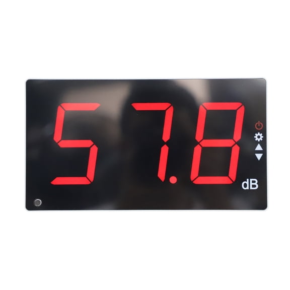 YAHHU Wall Mount Decibel Meter, 3.0" LED Noise Level Meter for Home, Office & Classroom, 30-130dB Audio DB Detector with Alarm, A-Weighted Digital Sound Monitor and Loudness Measurement Reader