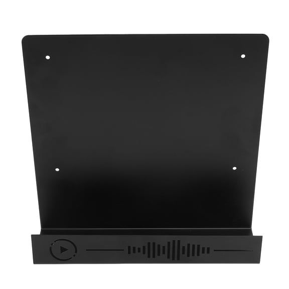 YAHHU Wall Mount Record Holder Metal Display Shelf Storage Organizer, Floating Rack for 10-15 Music Records (9.8 x 2.4 x 9.8 inches / 25 x 6 x 25 cm)