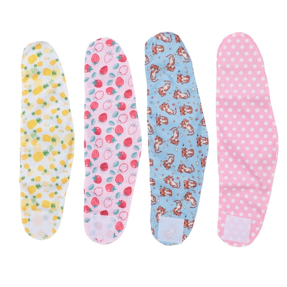 YAHHU Washable Dog Diapers Male Reusable Soft Belly Bands for Dogs Puppy Nappies Wrap for Post Surgery Wound Care Daily Training M, 4 Count (Pack of 1), 18x13 inches / 45.7x33.0 cm