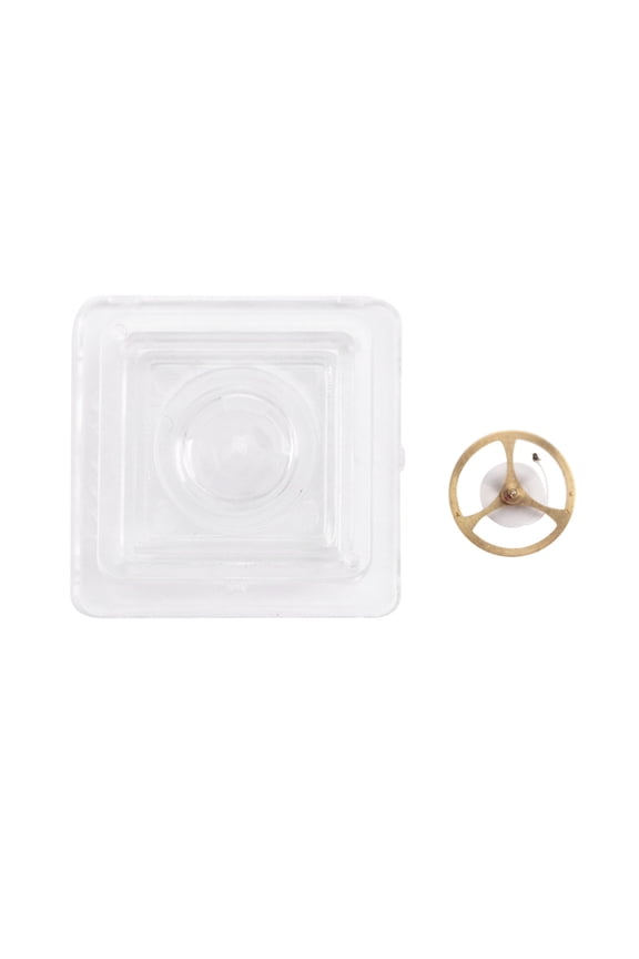 Watch Balance Wheel with Balance Spring Replacement Part for 46941 46943 Mechanical Automatic Movement Gold Brass Repair Tool Accessory for Watchmakers Professional Precision Fitting (0.35 in)