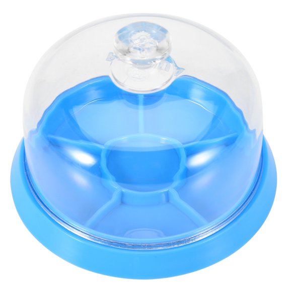YAHHU Watch Movement Dust Cover 6 Slots Plastic Tray Protector, Professional Watchmaker Repair Tool Kit Accessory for Preventing Debris and Sand, Portable Precision Instrument Storage Box, 4.1 Inches