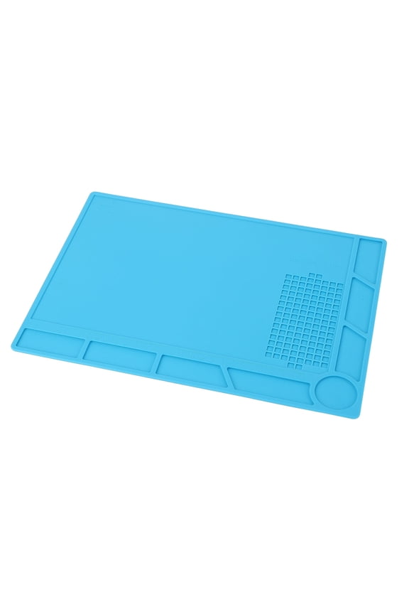 Watch Repair Mat Rubber Soft Watchmaker Screw Position Work Pad Slip Proof Organizing Blue (13.78 x 9.84 inches / 35 x 25 cm)