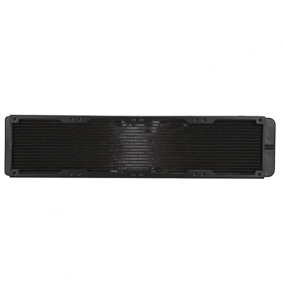 YAHHU Water Cooling Radiator 480mm / 18.9 inches 18-Tubes Black Aluminium Alloy Heat Exchanger PC Computer Components