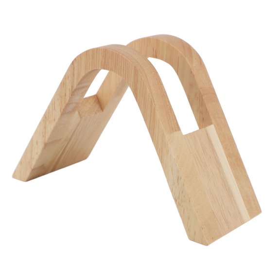 YAHHU Waterproof Rubberwood Coffee Filter Holder Arch Design Paper Storage Rack for Home & Travel