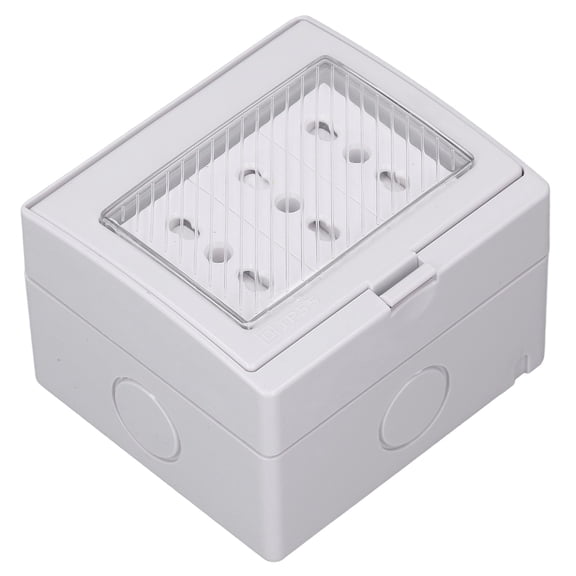 YAHHU Waterproof Wall Socket IP55 Dustproof Flame Retardant Housing 3 Port Outdoor Italian Plug 110-250V Electrical Receptacle Box Weather Resistant