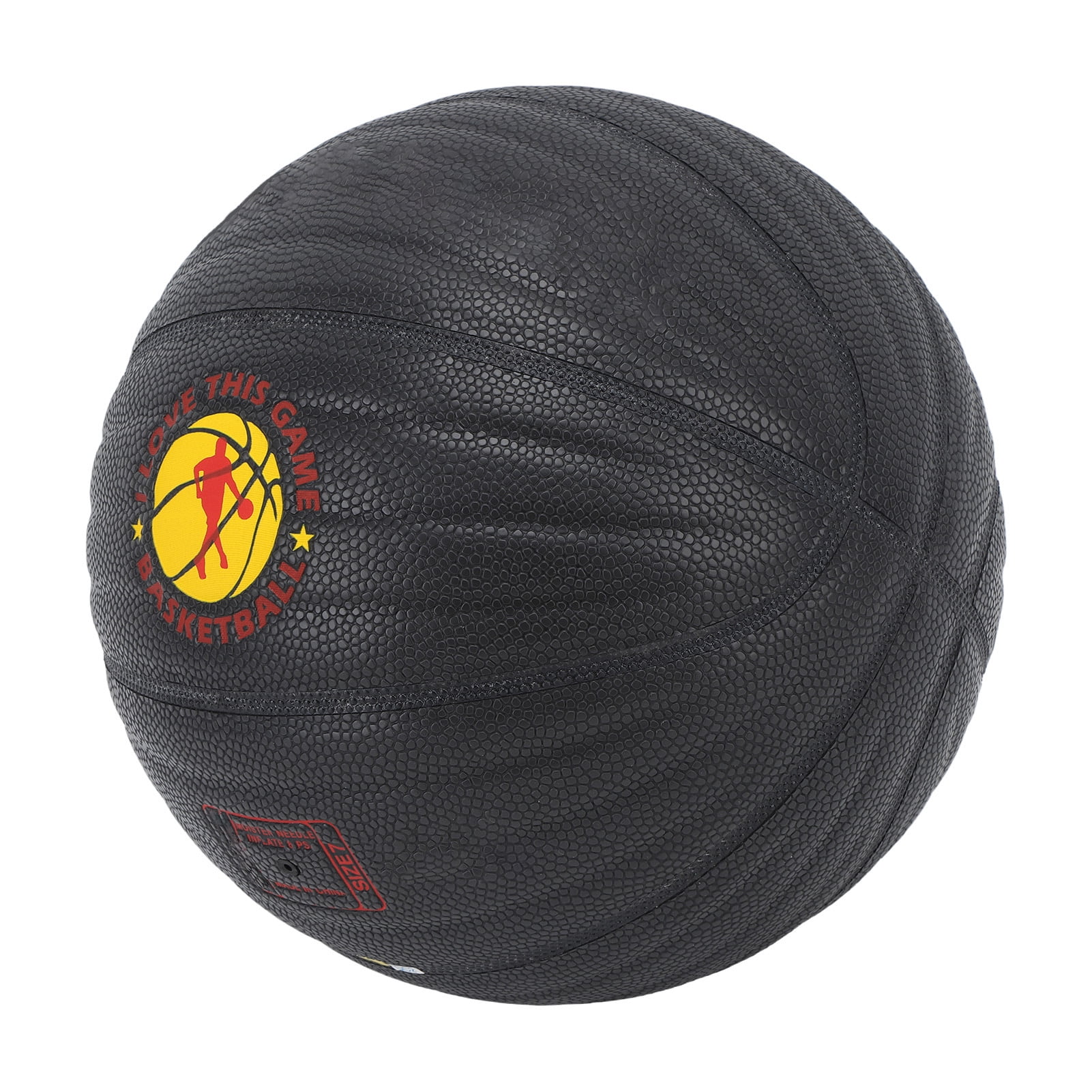 YAHHU Weighted Training Basketball Size 7 (29.5 inches / 75 cm) PU Leather Heavy Trainer Basketball for Men Women Pro Practice Red Word 3.3 lbs / 1.5 kg