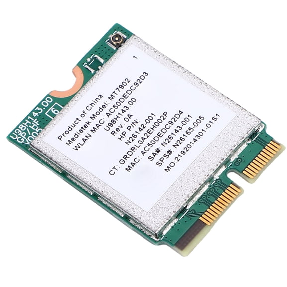 YAHHU WiFi 6E Wireless Network Card M.2 NGFF 4200Mbps Tri-Band 2.4GHz 5GHz 6GHz BT 5.2 Laptop Adapter with 8dBi Antenna & Bracket Support for Windows 10/11 Linux Systems