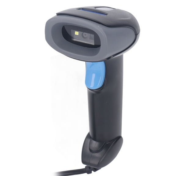 YAHHU Wired USB Barcode Scanner Handheld 1D 2D Barcode Reader Portable Plug and Play for Library Warehouse Supermarket Compatible with Computer Laptop Windows Mac OS Linux Black (7.48 in / 19 cm)
