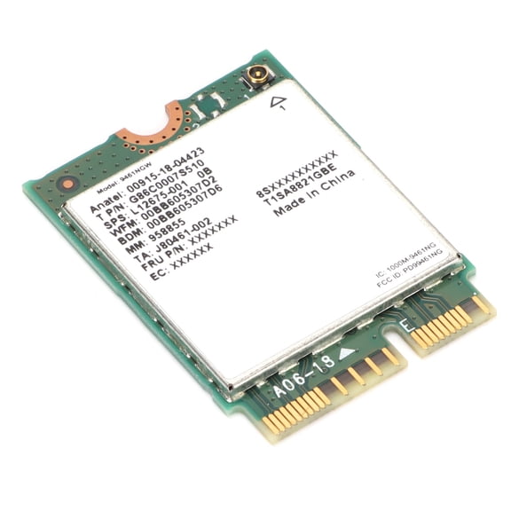 YAHHU Wireless Card AC 9461 Dual Band 2.4G/5G M.2 802.11ac Network Computer Accessories for Intel