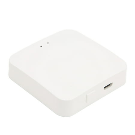 YAHHU Wireless Gateway Smart Home Control Center for Tuya ZigBee Automation Hub, Multi-Device Bridge, Works with Voice Assistants, Compact Design, White (3.54 in / 9 cm)