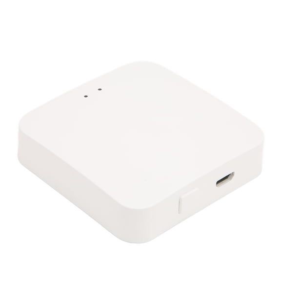 YAHHU Wireless Gateway Smart Home Control Center for Tuya ZigBee Automation Hub, Multi-Device Bridge, Works with Voice Assistants, Compact Design, White (3.54 in / 9 cm)