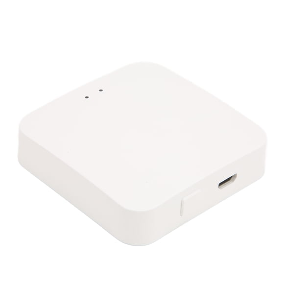 YAHHU Wireless Gateway Smart Home Control Center for Tuya ZigBee Automation Hub, Multi-Device Bridge, Works with Voice Assistants, Compact Design, White (3.54 in / 9 cm)