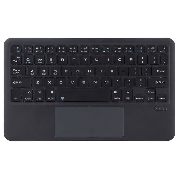 YAHHU Wireless Keyboard Portable Scissor Key Foot Keyboard with Touchpad for Android OS X Windows Black Built-in 200mAh Battery Ergonomic Design for Tablet PC Mac Desktop