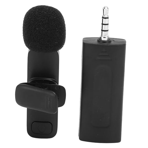 YAHHU Wireless Lavalier Microphone Professional Plug and Play Noise Reduction Mini Lapel Mic for Live Streaming Content Creation, Interview, and Vlog Recording 2.17x0.43 inches / 5.5x1.1 cm