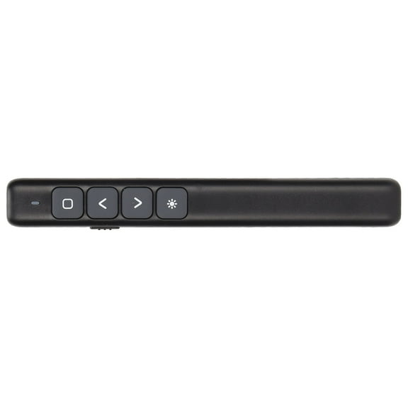 YAHHU Wireless Presentation Clicker Remote Control Pointer with Long Range Laser, Ergonomic Page Turning Pen for Mac Windows Linux, Black (7.09 inches / 18 cm)