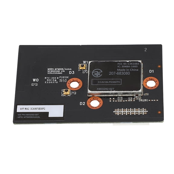 YAHHU Wireless WIFI Antenna Module Board Network Card Accessory Replacement Part for Xbox One S Console, Metal Construction, 2.8 x 1.9 x 0.4 inches / 7.2 x 4.7 x 0.9 cm, 0.7 oz / 20 g