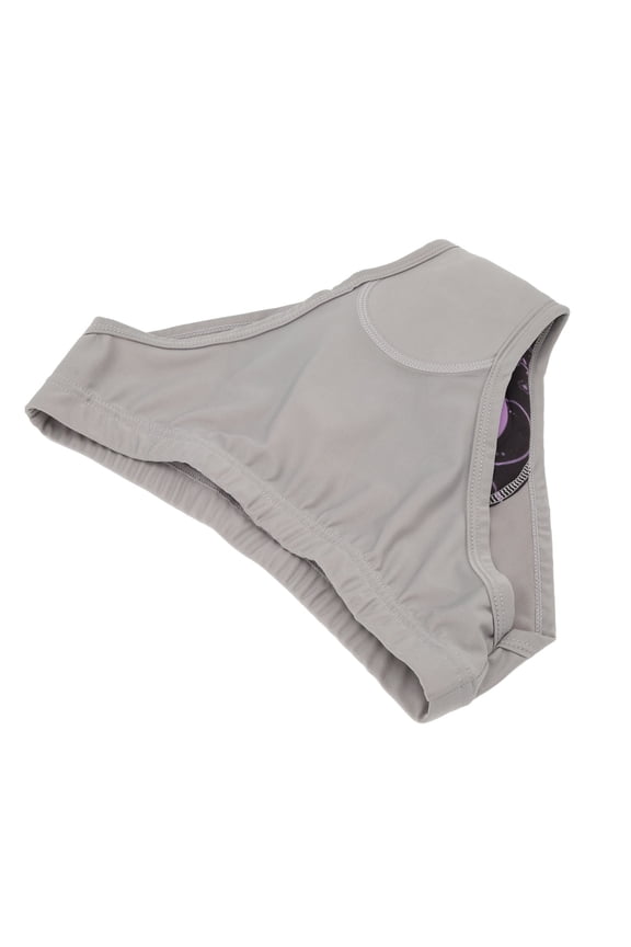 Women Cycling Short Pants Lightweight Quick Drying 3D Thickened Silicone Cushion Triangle Underwear Gray XL (11.42 inches / 29.00 cm)