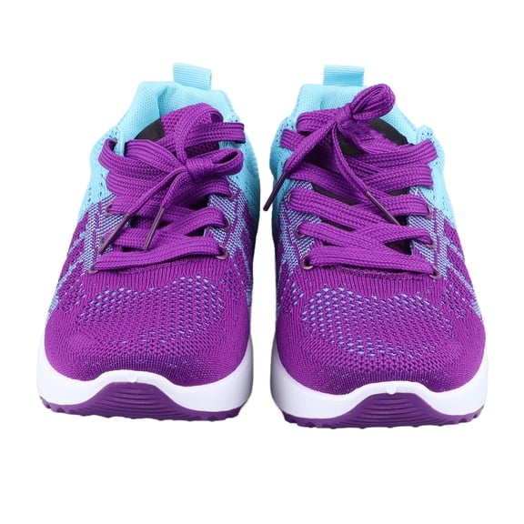YAHHU Women's Casual Shoes Breathable Lightweight Comfortable Sports Walking Sneakers with Air Cushion for Running Fitness Gym Workout Daily Wear Athletic Footwear Purple Size 7.5