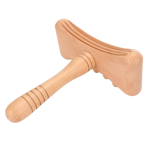 YAHHU Wooden Gua Sha Tool Portable Rounded Edges Wood Scraping Massage Tool for Cervical Spine Shoulder Whole Body