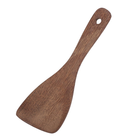 YAHHU Wooden Kitchen Spatula Cooking Tool Shovel Fried Rice Turner Utensils with Bevel Edge (8.66 inches / 22 cm) for Non-Stick Cookware Baking Roasting Heat Protection Handle