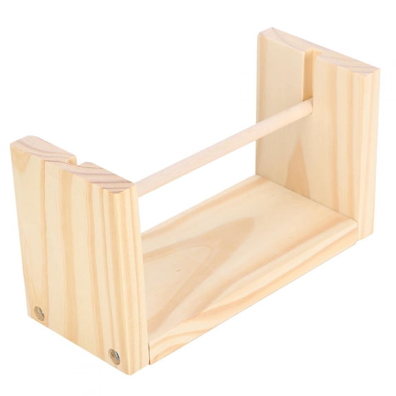 YAHHU Wooden Twine Holder 24cm / 9.4 inches Thread Spool Rack Handcrafted Macrame Cord String Dispenser Stand Weaving Accessories for Arts Crafts Sewing Tool