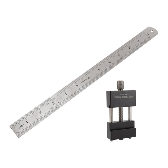 YAHHU Woodworking Scriber Marking Line Ruler Gauge Carpenter Accurate Positioning Scribing Measuring Tool GD1123 for Carpentry Wood DIY Projects 38cm/14.96in