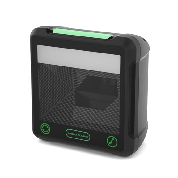YAHHU X21 Omnidirectional Desktop 2D Barcode Scanner, Hands-Free Automatic USB Bar Code Reader Matrix Scanning Platform for Mobile Screen Payment (6.10 x 6.10 x 3.22 inches / 15.5 x 15.5 x 8.2 cm)