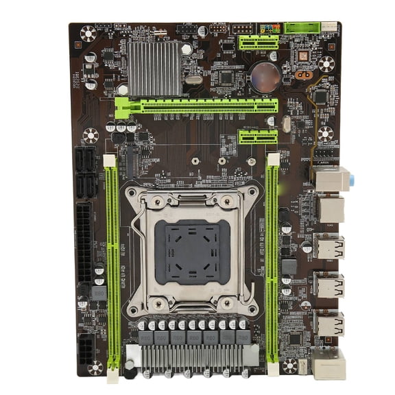 YAHHU X79 Pro DDR3 Motherboard LGA 2011 Desktop PC Mainboard 16GB Capacity Dual Channel 4 SATA 2.0 8 USB 2.0 PCIe X16 10.24 inches / 26.00 cm