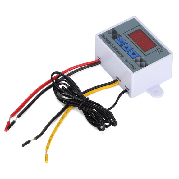 YAHHU XH-3002 Microcomputer Digital Temperature Controller Hatching Thermostat 110-220V for Egg Incubators & Poultry Breeding, Smart Electronic Thermohygrometer System 3.54 inches / 9 cm